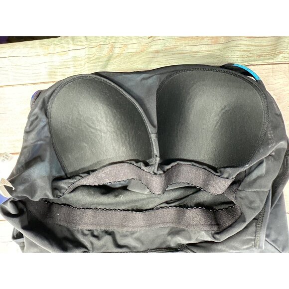 Swimsuits For All Women’s Plus 20 Blue One Piece Wireless Padded Swimsuit New - Picture 6 of 8